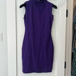 Dvf deep plum dress